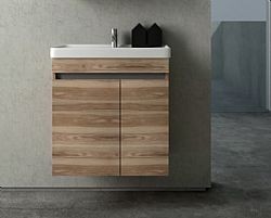 ΒΑΣΗ ΕΠΙΠΛΟΥ ΜΠΑΝΙΟΥ CITTA 60Χ38CM ΣΕ ΧΡΩΜΑ POSITANO MDF ΜΕ ΝΙΠΤΗΡΑ