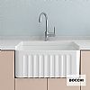 BOCCHI 1099-300 ΝΕΡΟΧΥΤΗΣ ΠΟΡΣΕΛΑΝΗΣ ΕΠΙΚΑΘΗΜΕΝΟΣ 61x46cm ΛΕΥΚΟΣ ΓΥΑΛΙΣΤΕΡΟΣ