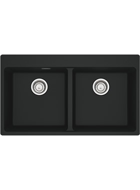 FRANKE CENTRO 620-39-39 (86x50cm) BLACK - ΝΕΡΟΧΥΤΗΣ ΓΡΑΝΙΤΕΝΙΟΣ