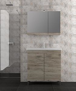 ΕΠΙΠΛΟ ΜΠΑΝΙΟΥ ARG NO1 100Χ45M ΠΛΗΡΕΣ ΣΕ ΧΡΩΜΑ GREY CRAFT MDF