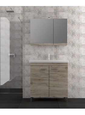 ΕΠΙΠΛΟ ΜΠΑΝΙΟΥ ARG NO1 65Χ45CM ΠΛΗΡΕΣ ΣΕ ΧΡΩΜΑ GREY CRAFT MDF