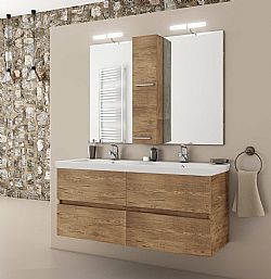 ΕΠΙΠΛΟ ΜΠΑΝΙΟΥ LW120 ΕΠΙΤΟΙΧΟ (120X44CM) ΜΕ ΔΙΠΛΟ ΝΙΠΤΗΡΑ ΠΟΡΣΕΛΑΝΗΣ