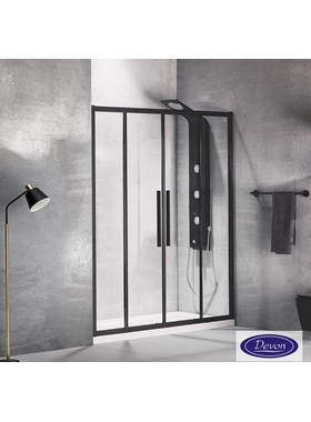 ΚΑΜΠΙΝΑ ΝΤΟΥΣΙΕΡΑΣ ΜΑΥΡΗ DEVON FLOW SLIDER SL2F170C-400 (167-171 cm) - ΔΙΑΦΑΝΟ ΚΡΥΣΤΑΛΛΟ ΚΑΤΑ ΤΩΝ ΑΛΑΤΩΝ