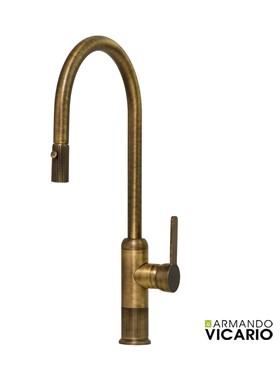 ARMANDO VICARIO LUMIERE 400785-221 - ΜΠΑΤΑΡΙΑ ΚΟΥΖΙΝΑΣ ΜΕ ΝΤΟΥΣ BRONZE ANTIQUE BRASS