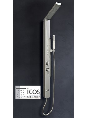 ICOS SHOWER FINA - ΣΤΗΛΗ ΝΤΟΥΣ SATIN ΑΛΟΥΜΙΝΙΟΥ 4 ΕΞΟΔΩΝ 