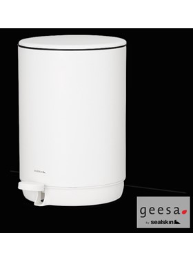 GEESA SEALSKIN 800065-300 ΧΑΡΤΟΔΟΧΕΙΟ 5Lt SOFT CLOSE ΛΕΥΚΟ ΜΑΤ