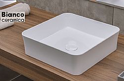 BIANCO CERAMICA YORK 34770 - ΝΙΠΤΗΡΑΣ ΠΟΡΣΕΛΑΝΗΣ 38,5x38,5cm ΕΠΙΤΡΑΠΕΖΙΟΣ