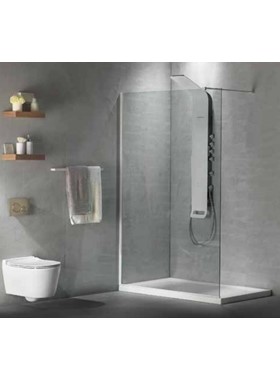 ΠΑΝΕΛ ΝΤΟΥΣΙΕΡΑΣ ΛΕΥΚΟ DEVON IWIS WALK-IN IW40C-300 (40X200cm) ΚΑΤΑ ΑΛΑΤΩΝ