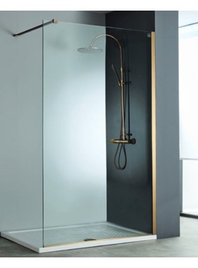 ΠΑΝΕΛ ΝΤΟΥΣΙΕΡΑΣ BRONZE BRUSHED PVD DEVON IWIS WALK-IN IW60C-221 (60xY200cm) ΚΑΤΑ ΑΛΑΤΩΝ