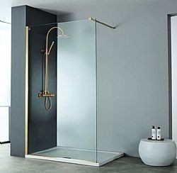 ΠΑΝΕΛ ΝΤΟΥΣΙΕΡΑΣ GOLD BRUSHED PVD DEVON IWIS WALK-IN IW40C-211 (40xY200cm) ΚΑΤΑ ΑΛΑΤΩΝ