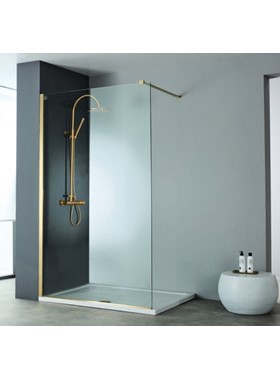 ΠΑΝΕΛ ΝΤΟΥΣΙΕΡΑΣ GOLD BRUSHED PVD DEVON IWIS WALK-IN IW60C-211 (60xY200cm) ΚΑΤΑ ΑΛΑΤΩΝ