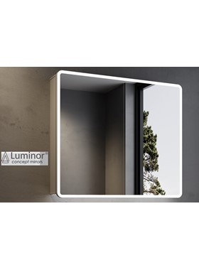 ΚΑΘΡΕΠΤΗΣ-ΝΤΟΥΛΑΠΙ LUMINOR KUBI 80x70cm ΜΕ ΦΩΤΙΣΜΟ ΕΜΠΡΟΣ/ΚΑΤΩ/ΕΣΩΤΕΡΙΚΑ