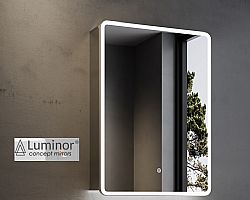 ΚΑΘΡΕΠΤΗΣ-ΝΤΟΥΛΑΠΙ LUMINOR FAROS 50x70cm ΜΕ ΦΩΤΙΣΜΟ ΕΜΠΡΟΣ/ΚΑΤΩ/ΕΣΩΤΕΡΙΚΑ