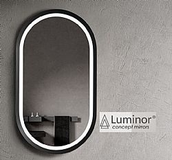 ΑΝΤΙΘΑΜΒΩΤΙΚΟΣ ΚΑΘΡΕΠΤΗΣ LUMINOR ALDO 45x90cm ΜΕ ΦΩΤΙΣΜΟ ΕΜΠΡΟΣ/ΠΙΣΩ