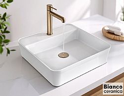 BIANCO CERAMICA RONA 35980 - ΝΙΠΤΗΡΑΣ ΠΟΡΣΕΛΑΝΗΣ 45x45cm ΕΠΙΤΡΑΠΕΖΙΟΣ