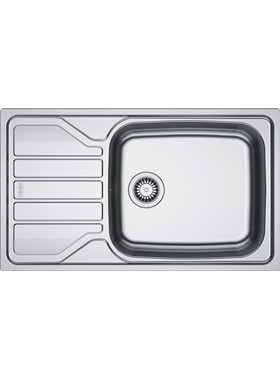 FRANKE FLASH LINE FLN 611-86/50 (86x50cm) - ΝΕΡΟΧΥΤΗΣ ΛΕΙΟΣ INOX ΕΝΘΕΤΟΣ ΑΝΤΙΣΤΡΕΦΟΜΕΝΟΣ