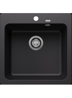 BLANCO NAYA 5 (51.5x50cm) BLACK - ΝΕΡΟΧΥΤΗΣ ΓΡΑΝΙΤΕΝΙΟΣ ΕΝΘΕΤΟΣ