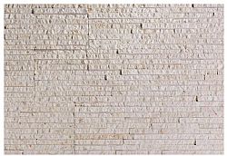 GRAM BEIGE 15Χ60cm -  ΜΠΕΖ ΦΥΣΙΚΟ ΠΕΤΡΩΜΑ ΣΕ ΛΩΡΙΔΕΣ (ΠΑΝΕΛ)