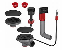 ΣΕΤ ΑΥΤΟΜΑΤΗΣ ΒΑΛΒΙΔΑΣ ΥΠΕΡΧΕΙΛΙΣΗΣ FRANKE BLACK MATT 112.0658.485 ΓΙΑ ΔΙΠΛΟ ΝΕΡΟΧΥΤΗ