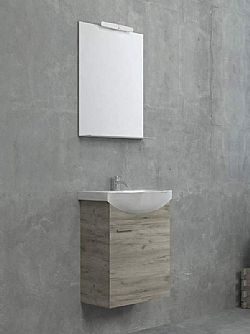 ΕΠΙΠΛΟ ΜΠΑΝΙΟΥ CRN3 50Χ39.5CM ΠΛΗΡΕΣ ΣΕ MDF GREY GRAFT