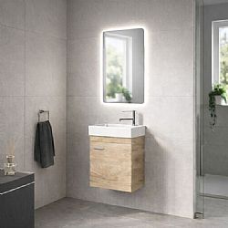 ΕΠΙΠΛΟ ΜΠΑΝΙΟΥ EMILIA NO13 50Χ30CM ΠΛΗΡΕΣ ΣΕ ΧΡΩΜΑ ΚΑΡΥΔΙΑ ΑΝΟΙΧΤΟ