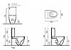 GSI PURA SWIRL 880600C-300 ΛΕΚΑΝΗ BACK TO WALL 63cm ME ΚΑΘΙΣΜΑ SLIM SOFT