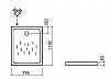 SANINDUSA MORAIRA PLUS 107822 ΝΤΟΥΣΙΕΡΑ ΠΟΡΣΕΛΑΝΗΣ 120x80x8 cm 