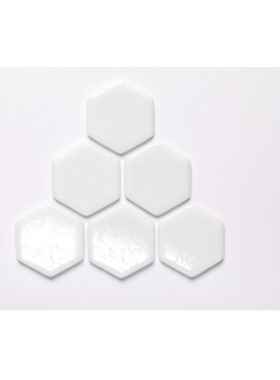 EZARRI HEXA 2545-A - ΛΕΥΚΗ ΕΞΑΓΩΝΗ ΨΗΦΙΔΑ 3,3Χ3,3cm MADE IN SPAIN