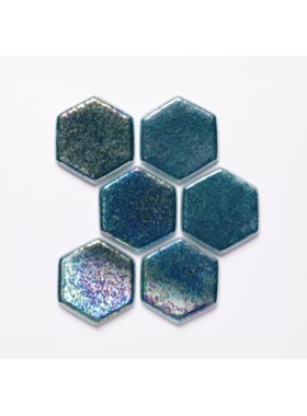 EZARRI HEXA JADE - ΙΡΙΔΙΖΟΥΣΑ ΠΕΤΡΟΛ ΕΞΑΓΩΝΗ ΨΗΦΙΔΑ 3,3Χ3,3cm MADE IN SPAIN