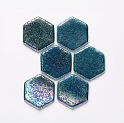 EZARRI HEXA JADE - ΙΡΙΔΙΖΟΥΣΑ ΠΕΤΡΟΛ ΕΞΑΓΩΝΗ ΨΗΦΙΔΑ 3,3Χ3,3cm MADE IN SPAIN