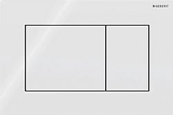 GEBERIT SIGMA 01 SQUARE 115.660.11.1 - ΛΕΥΚΗ ΓΥΑΛΙΣΤΕΡΗ ΠΛΑΚΕΤΑ ΕΝΤΟΙΧΙΖΟΜΕΝΟΥ