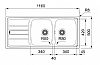 FRANKE FLASH FLN621-116/50 (116X50) - ΝΕΡΟΧΥΤΗΣ ΛΕΙΟΣ INOX ΕΝΘΕΤΟΣ ΑΝΤΙΣΤΡΕΦΟΜΕΝΟΣ