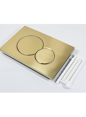 RW 115.4005 BRUSHED GOLD - ΧΡΥΣΗ ΒΟΥΡΤΣΙΣΤΗ ΠΛΑΚΕΤΑ ΣΥΜΒΑΤΗ ΜΕ ΚΑΖΑΝΑΚΙ GEBERIT SIGMA