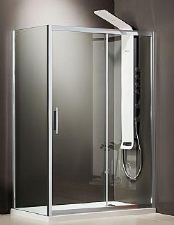 ΚΑΜΠΙΝΑ ΟΡΘΟΓΩΝΙΑ AXIS SLIDER SLX100C+SPX70C (100X70 CM) - ΔΙΑΦΑΝΟ ΚΡΥΣΤΑΛΛΟ ΚΑΤΑ ΤΩΝ ΑΛΑΤΩΝ