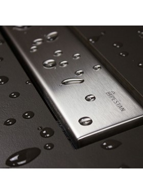 KARAG CONFLUO FRAMELESS LINE 75cm - ΑΥΛΑΚΙ ΝΤΟΥΣΙΕΡΑΣ ΜΕ ΣΧΑΡΑ INOX ΑΝΑΣΤΡΕΦΟΜΕΝΗ
