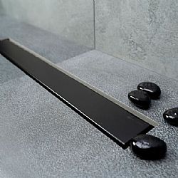 KARAG CONFLUO FRAMELESS LINE 45cm - ΑΥΛΑΚΙ ΝΤΟΥΣΙΕΡΑΣ ΜΕ ΣΧΑΡΑ ΜΑΥΡΟ ΜΑΤ ΑΝΑΣΤΡΕΦΟΜΕΝΗ
