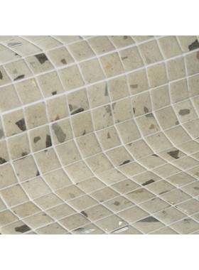 EZARRI TERRAZZO CLAY - ΨΗΦΙΔΑ ΜΑΤ 2,5Χ2,5cm ΜΠΕΖ MADE IN SPAIN