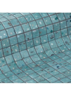 EZARRI TERRAZZO TEAL - ΨΗΦΙΔΑ ΜΑΤ 2,5Χ2,5cm MADE IN SPAIN