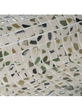EZARRI TERRAZZO GREENERY - ΨΗΦΙΔΑ ΜΑΤ 2,5Χ2,5cm ΟΨΗΣ ΤΕΡΑΤΖΟ