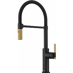 FRANKE MARIS STRIPES SEMI PRO BLACK MAT/GOLD ΜΕ ΝΤΟΥΣ 2 ΡΟΩΝ - ΜΠΑΤΑΡΙΑ ΚΟΥΖΙΝΑΣ ΜΑΥΡΟ ΜΑΤ ΜΕ ΧΡΥΣΟ 3153101065