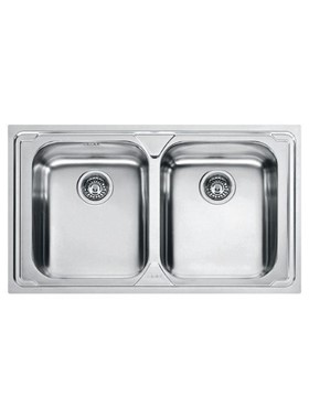 FRANKE LOGICA LOX 620 (86X50) - ΝΕΡΟΧΥΤΗΣ ΛΕΙΟΣ INOX ΕΝΘΕΤΟΣ