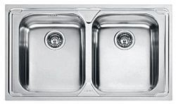 FRANKE LOGICA LOX 620 (86X50) - ΝΕΡΟΧΥΤΗΣ ΛΕΙΟΣ INOX ΕΝΘΕΤΟΣ