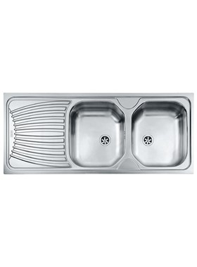 FRANKE NEW ECONOMY ECO 621-N (116X50) - ΝΕΡΟΧΥΤΗΣ INOX ΛΕΙΟΣ ΕΝΘΕΤΟΣ 